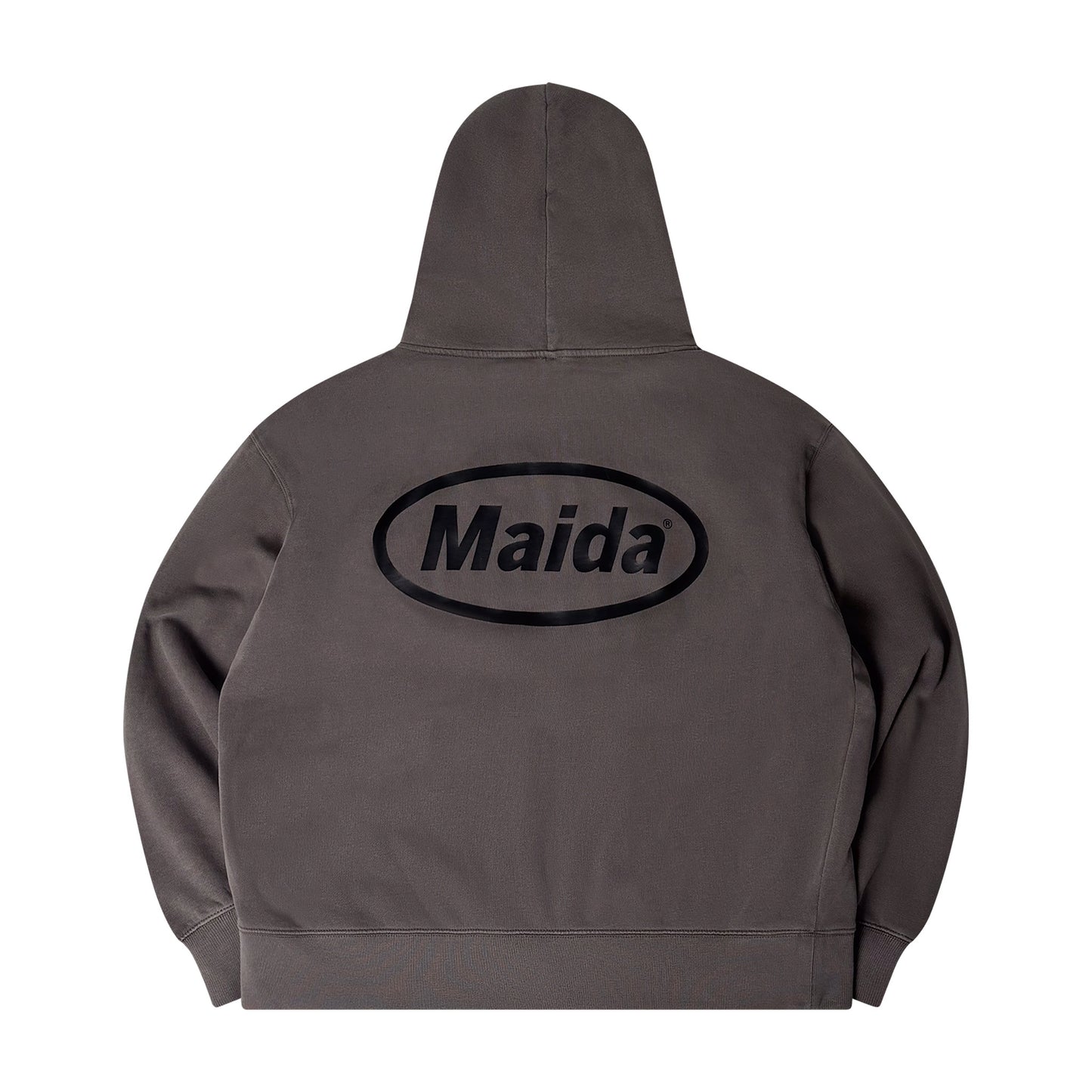 Faded Grey Zip Up Hood