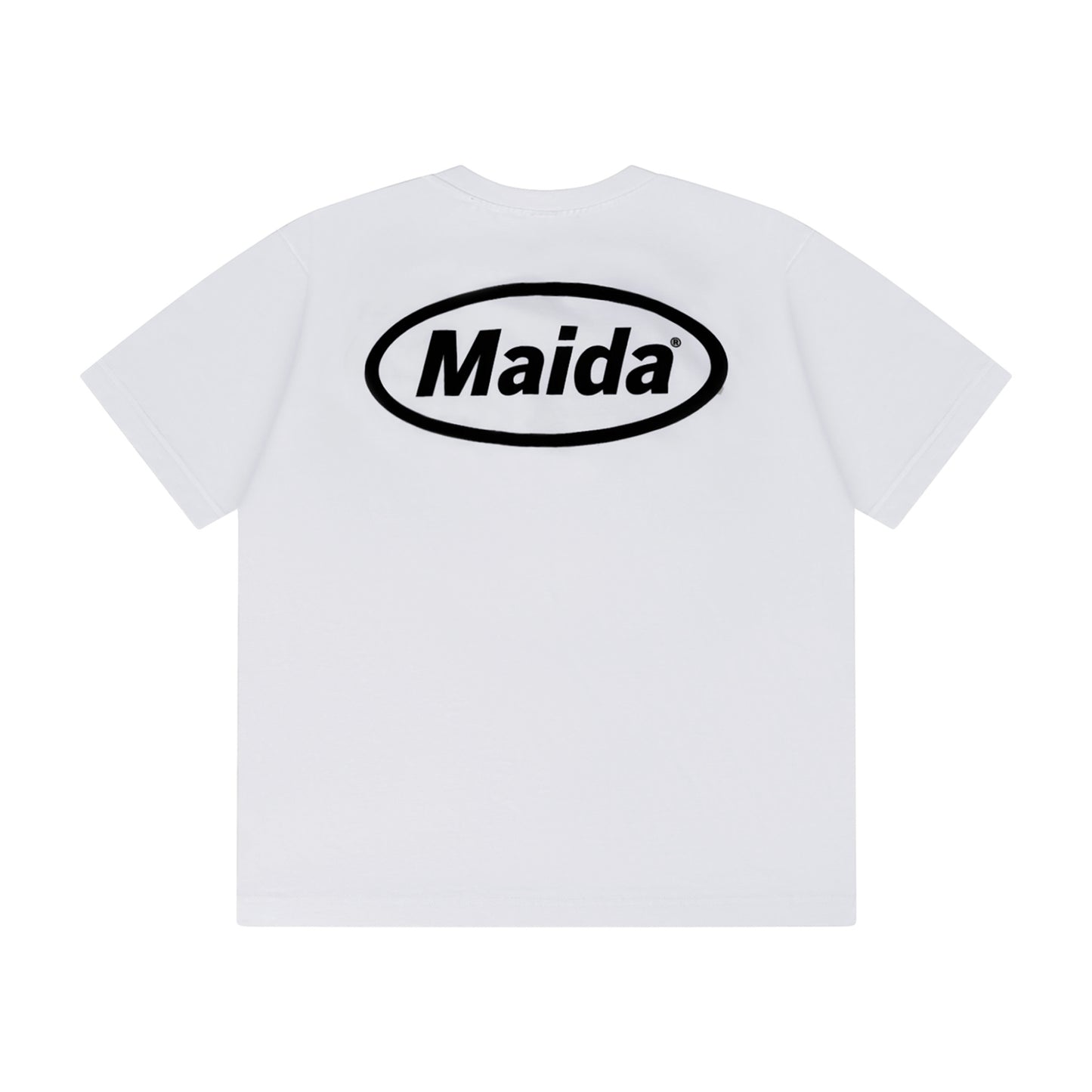 Oval Tee in White / Black